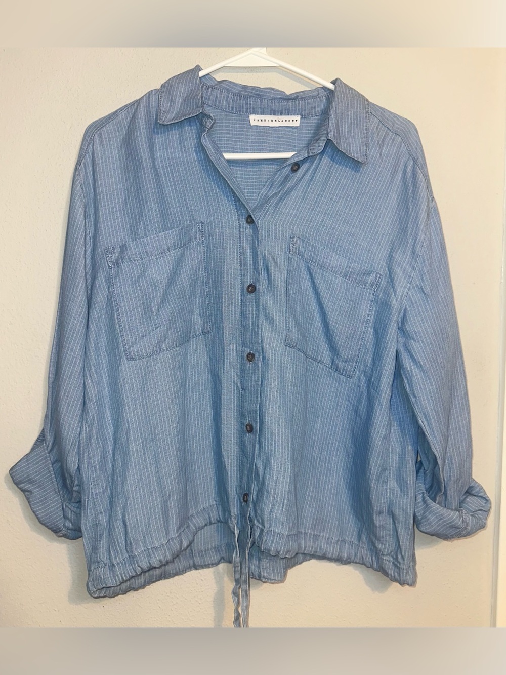 Jane Delancey Light Blue Button Down Shirt
